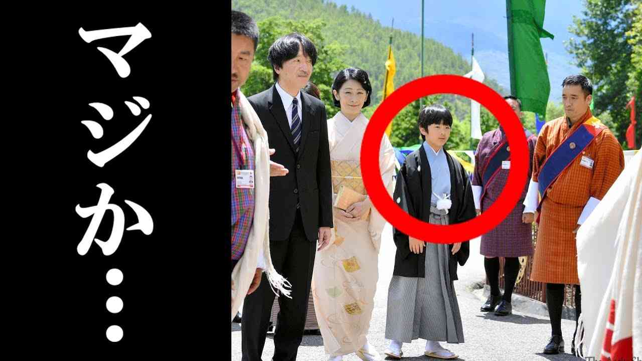悠仁様がブータン国王表敬で羽織袴！「伝統なんて関係ねー」 - YouTube
