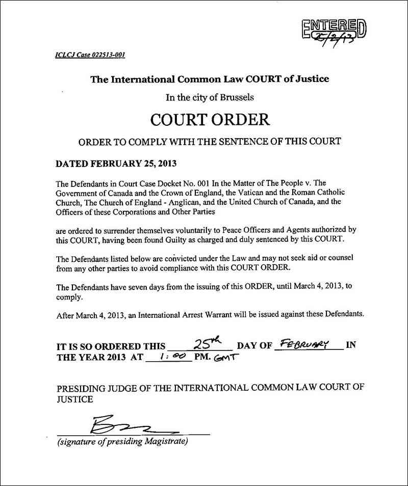 子供5万人大虐殺の罪でローマ法王とエリザベス女王に対し懲役25年の有罪判決 | HARMONIES ハーモニーズ（Ameblo版）