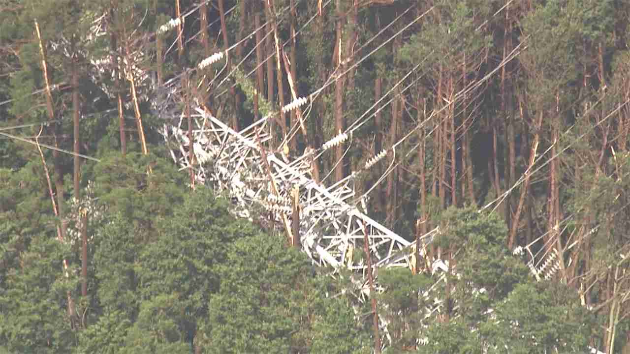 停電復旧　11日以降の地域も　台風で鉄塔倒壊 - FNN.jpプライムオンライン