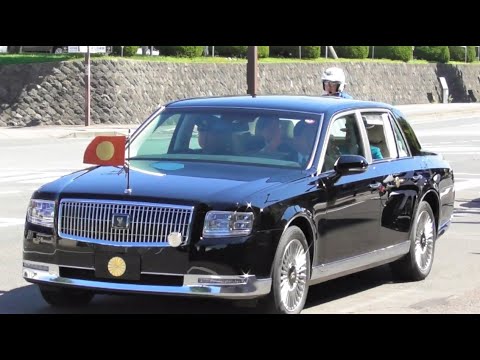天皇皇后両陛下 新型センチュリー御料車で秋田に!! Emperor Empress visits Akita Prefecture - YouTube