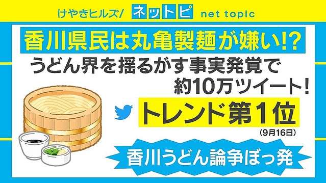 麺通団団長「気分が悪い」、「丸亀製麺」めぐり“香川うどん論争”が勃発