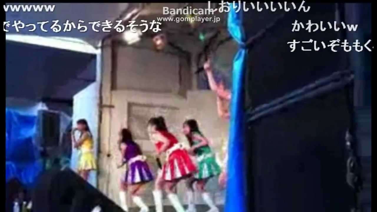 ももいろクローバーZ　曲途中でPA故障 アカペラで歌いきる - YouTube