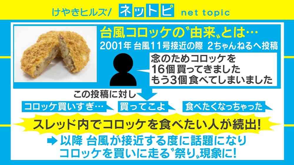ネットの謎風習“台風コロッケ”ツイート今年も相次ぐ、企業も在庫増やし対応 | AbemaTIMES