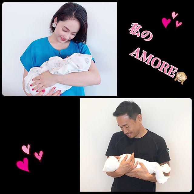 平愛梨、第2子出産後初インスタ「私のAMORE」