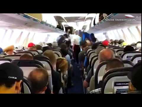 Passengers Deplaning WestJet - YouTube