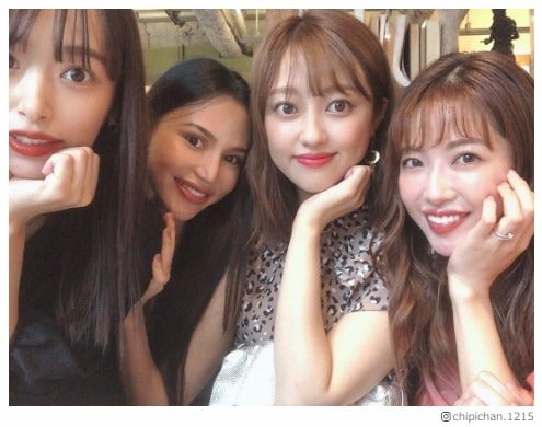近藤千尋、くみっきー・菊地亜美・水沢アリーとの女子会4ショット「美女集団」「眩しい」の声 - モデルプレス