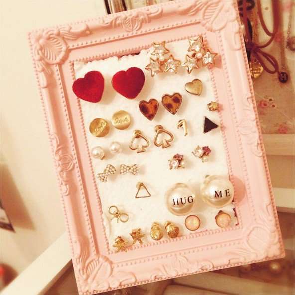《100均だけで作れる》みんなが手作りした”ピアス収納”が便利＆プチプラすぎ…♡ | GIRLY