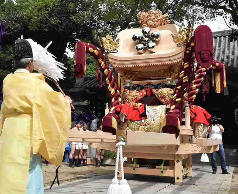 入魂式：姫路・矢倉町西自治会、初の「大屋台」新調　英賀神社　／兵庫 - 毎日新聞