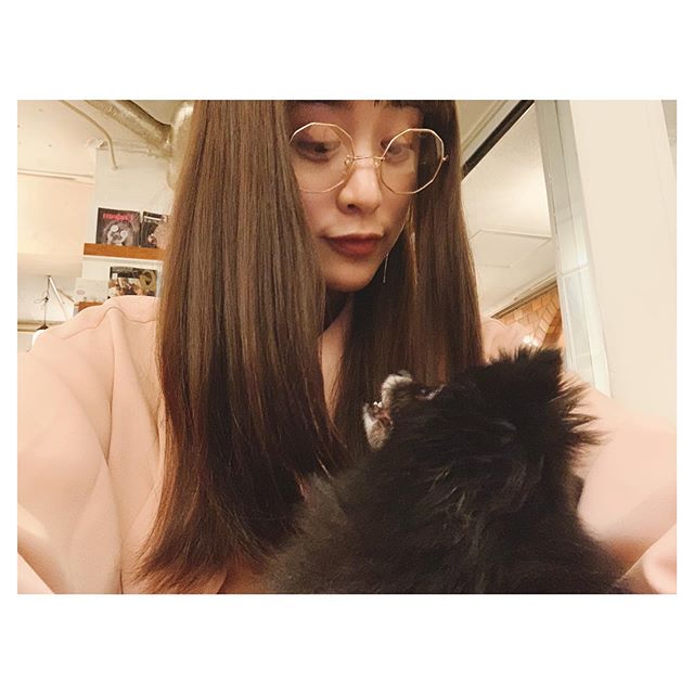 山本美月、愛犬と全く同じ表情の写真に反響 メガネに注目集まる