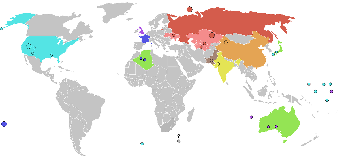 核実験の一覧 - Wikipedia