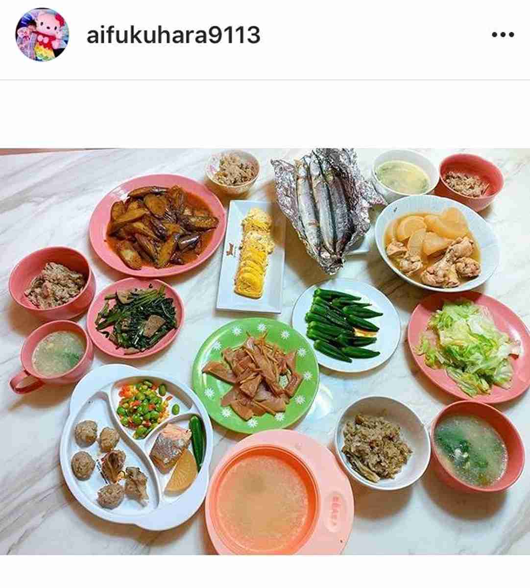 福原愛さん、和中ミックスの手作り晩ご飯を公開「この品数を一人で？」「尊敬」と反響 : スポーツ報知