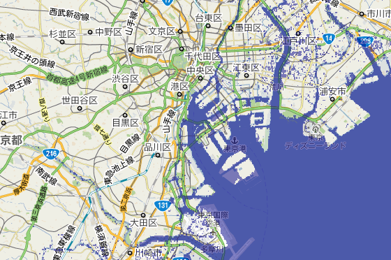 【防災】 水没マップで危険地域と地盤を学ぶ - 東京生活.com