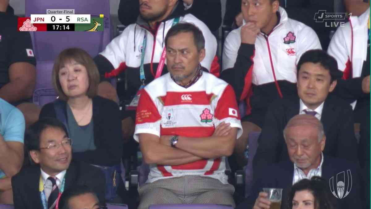 渡辺謙　ラグビーW杯「日本-南ア」客席に…SNSで「野球でなくラグビー見てる」