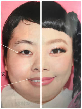 渡辺直美のファッションやメイクを研究するトピ