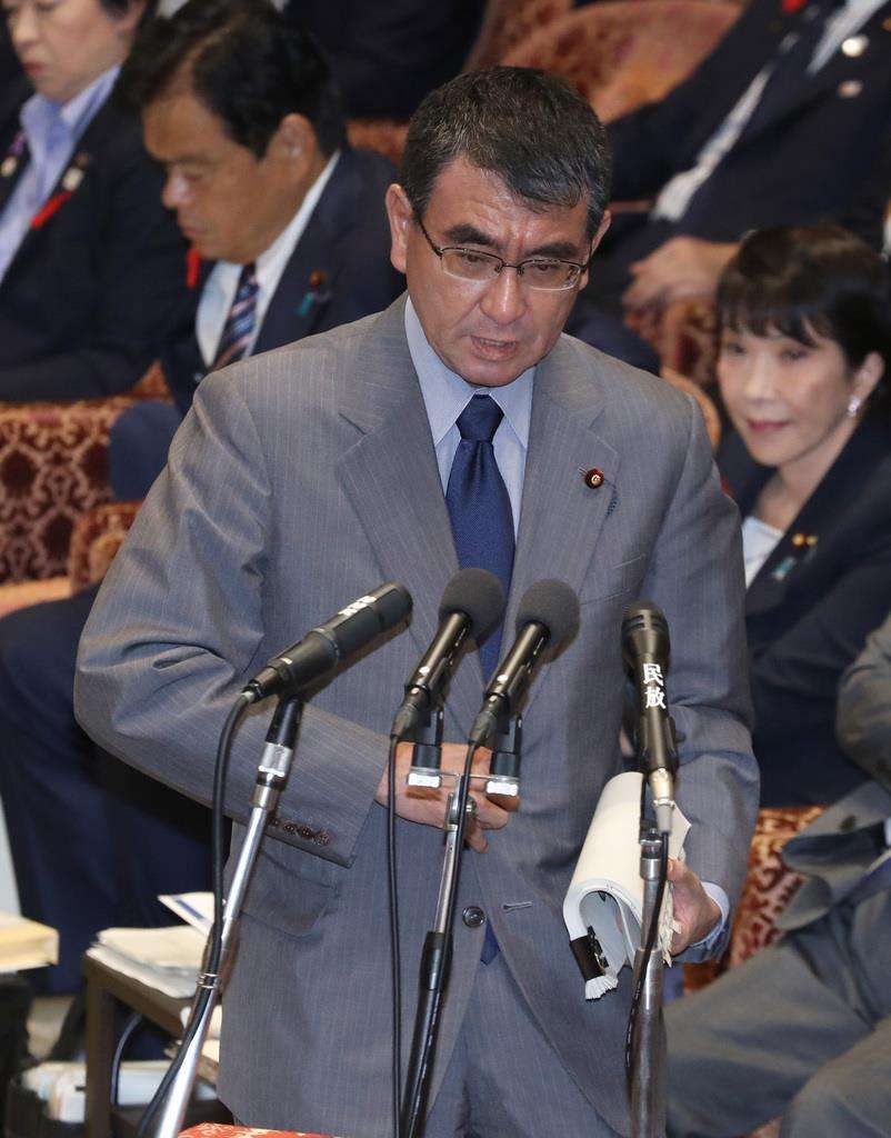 河野防衛相、次期総裁選出馬を明言　 - 産経ニュース