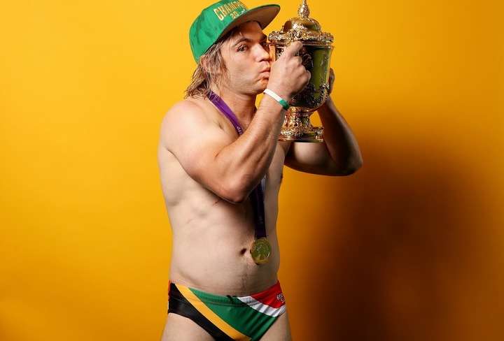 【ラグビーW杯】イングランド選手が表彰式で