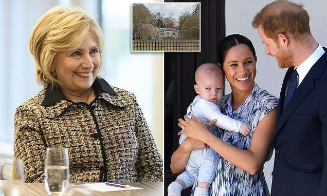 Hilary Clinton visited Meghan Markle at Frogmore Cottage on Tuesday | Daily Mail Online