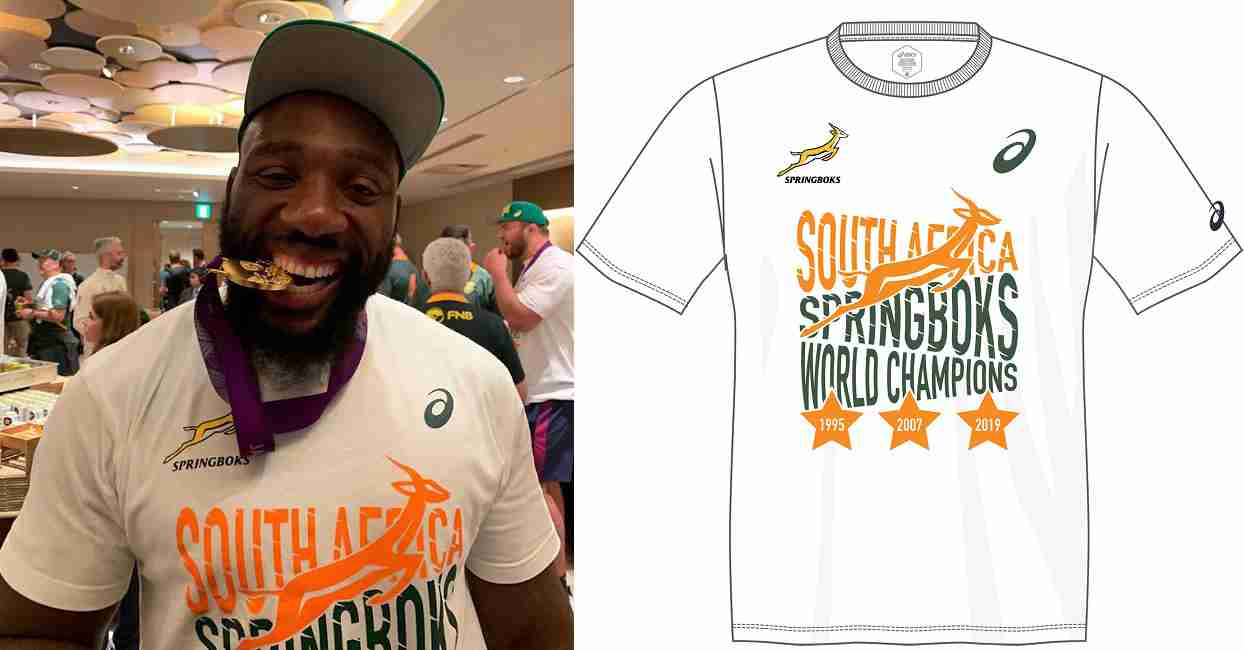 ラグビー南アフリカ代表の優勝記念Ｔシャツを限定発売　－ アシックス | ラグビーリパブリック