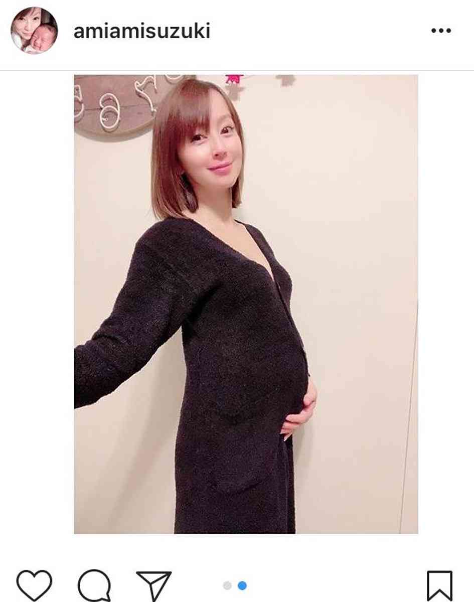 鈴木亜美、第２子妊娠８か月のお腹ふっくらショットを公開　２歳長男が“赤ちゃん返り”も「応えてあげたい」 : スポーツ報知