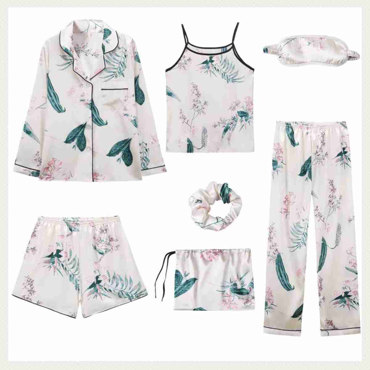 【ミルク】Botanical Lilly ルームウェア 7点セット | UNAS ユナスオンラインショップ