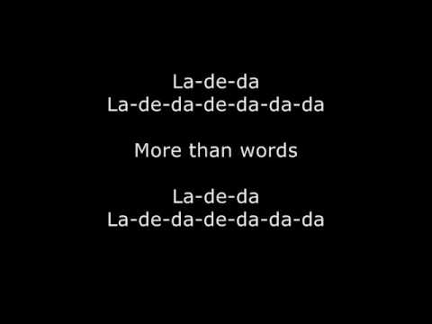 Extreme - More Than Words (Lyrics Video) - YouTube