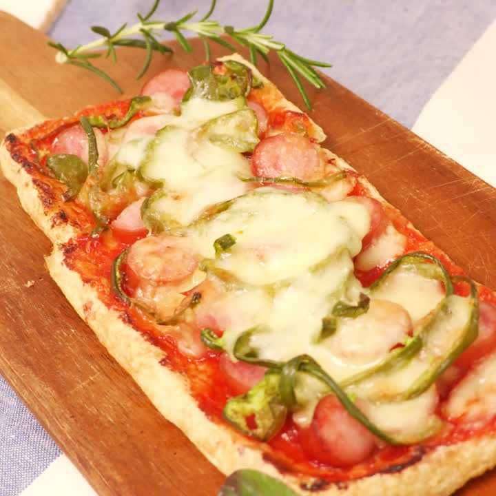 トースターで簡単！ 油揚げのピザのレシピ動画・作り方 | DELISH KITCHEN