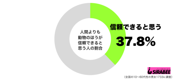 人間よりも動物を信頼？　「嘘や裏切りがないから」との意見も