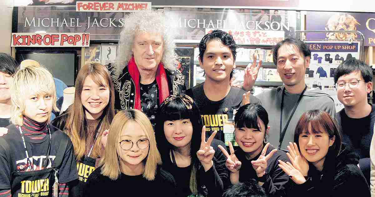 「クイーン」のブライアン・メイ、渋谷タワレコをサプライズ訪問…２４日から日本公演（スポーツ報知） - Yahoo!ニュース