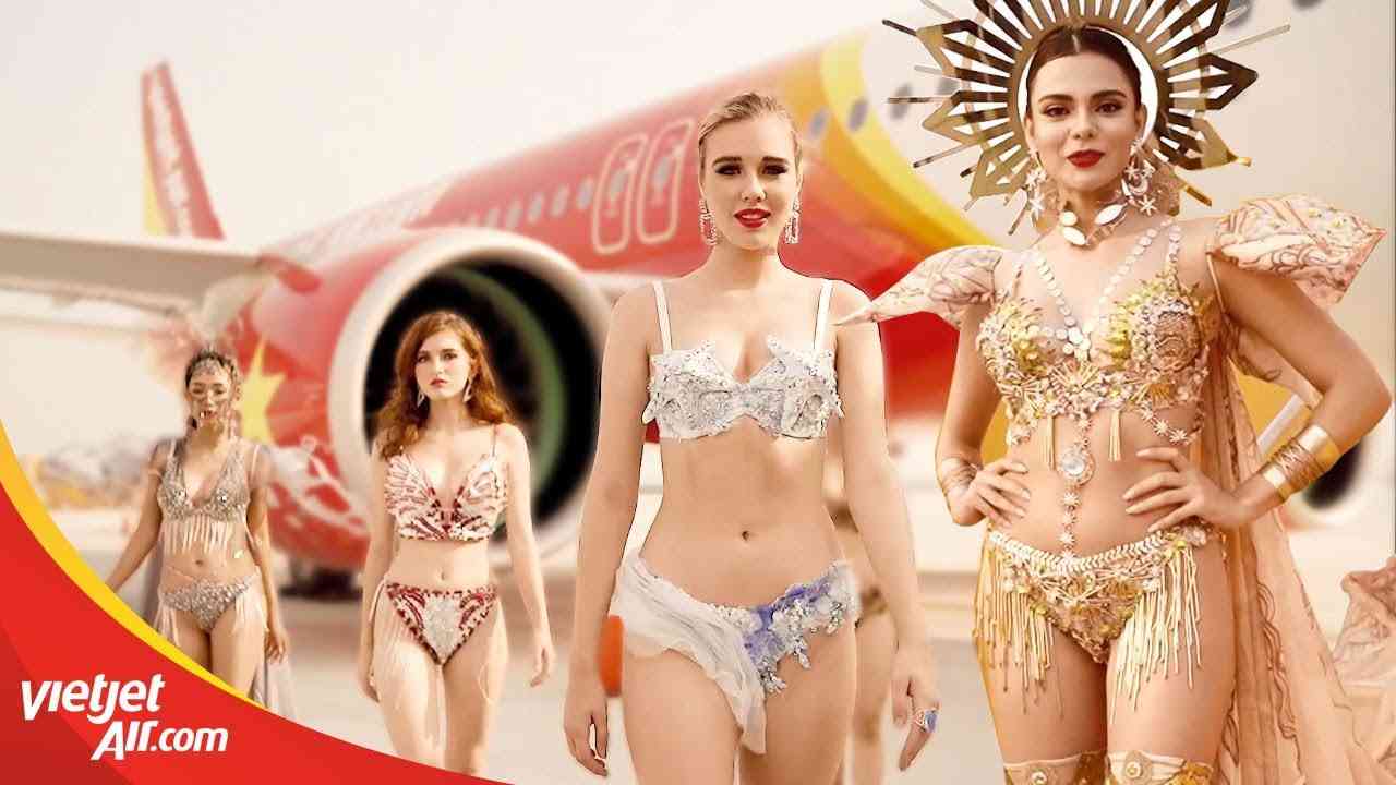 Hé lộ FULL clip siêu mẫu chụp ảnh Lịch bikini Vietjet 2020 nóng bỏng - YouTube