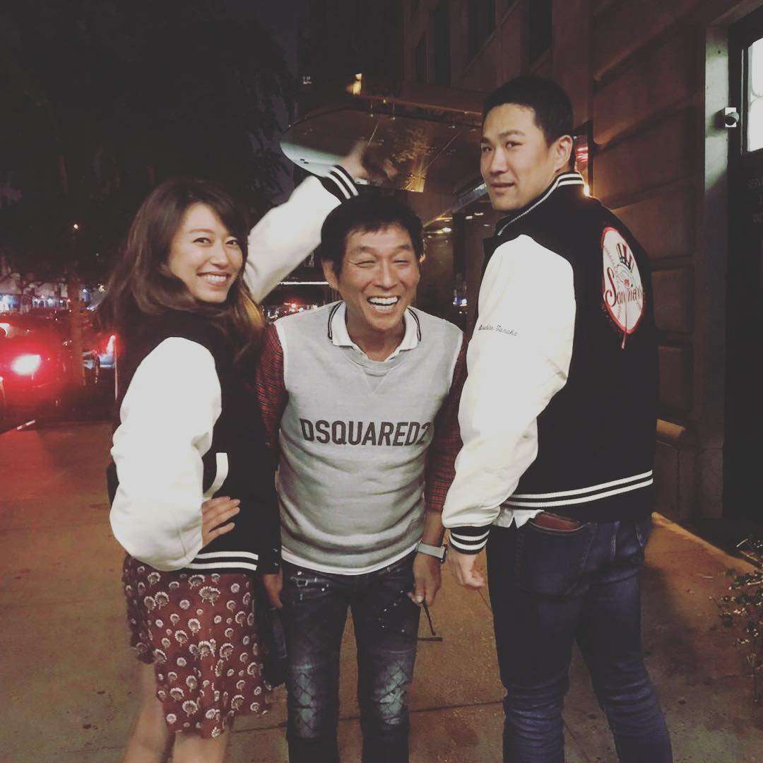 里田まい、夫・田中将大＆明石家さんまとの豪華3ショット公開「凄いメンバー」「素敵夫婦」など反響