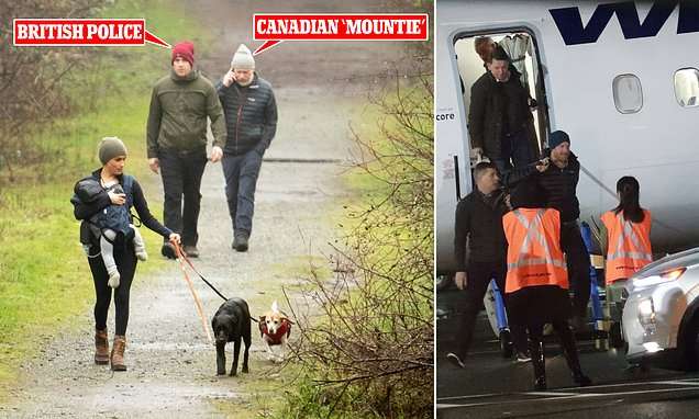 Prince Harry and Meghan Markle: guards include British police | Daily Mail Online