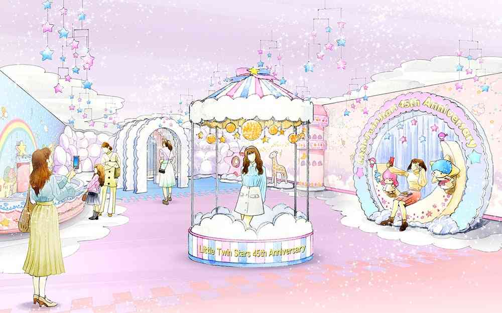 サンリオピューロランドでキキララ45周年イベント「LittleTwinStars 45th Anniversary」開催