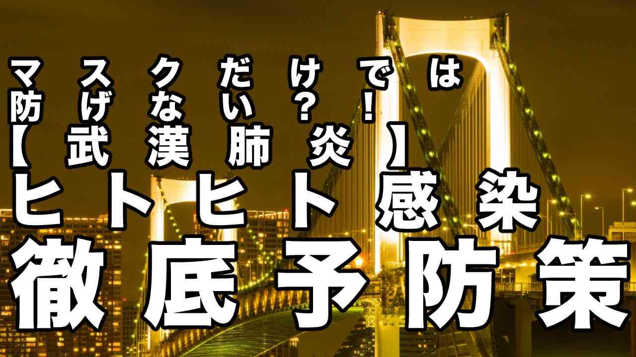 マスクだけでは防げない⁈【武漢肺炎】　ヒトヒト感染　徹底予防策【及川幸久−BREAKING−】 - YouTube