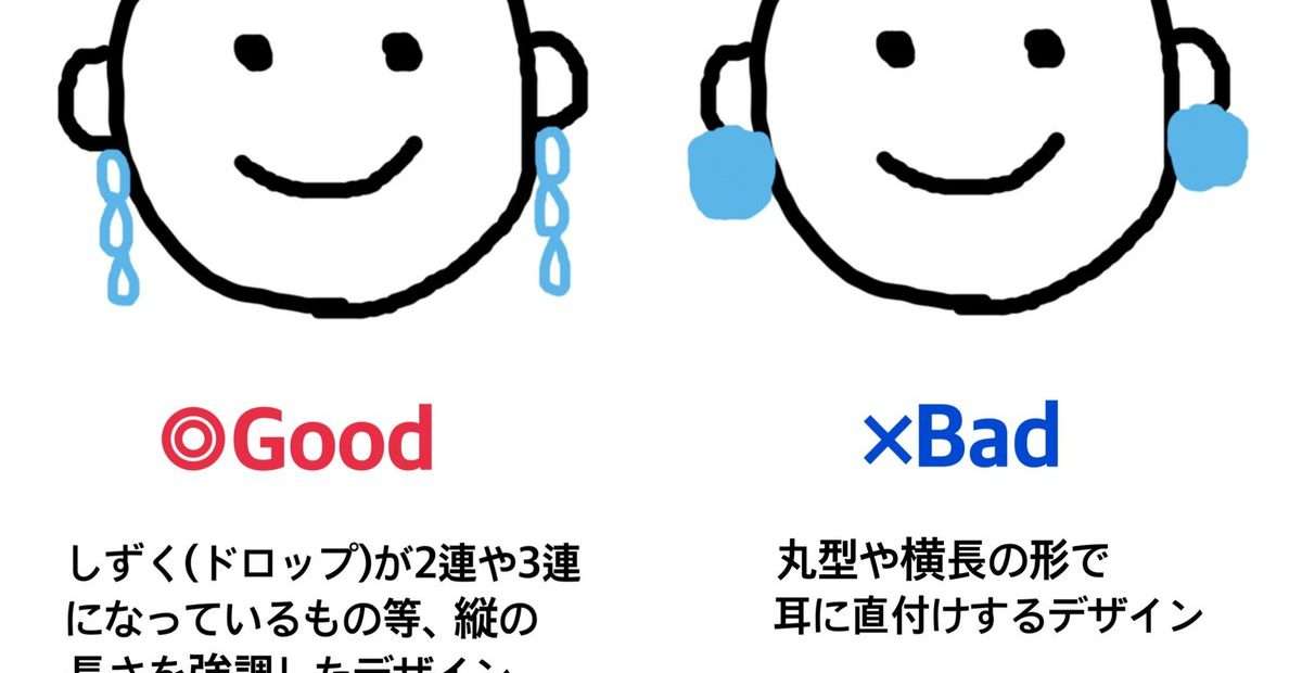 顔の輪郭タイプ別に似合う・似合わないピアスとイヤリングを紹介するイラストが語彙力豊かすぎて参考になる - トゥギャッチ