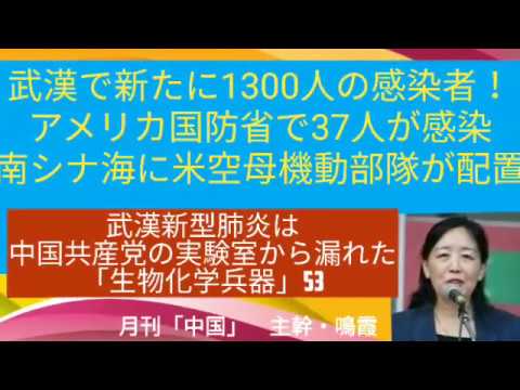 武漢で新たに1300人の感染者！/ アメリカ国防省で37人が感染/南シナ海に米空母機動部隊が配置！ - YouTube