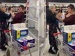 Video: Video shows shoppers coming to blows during toilet paper frenzy | Daily Mail Online