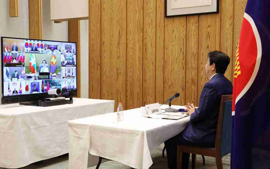 新型コロナ収束へ連携　日中韓ASEAN首脳がTV会議（時事通信） - Yahoo!ニュース