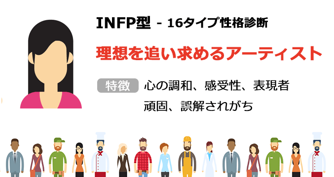 INFP型「理想を追い求めるアーティスト」の性格-１６タイプ性格診断