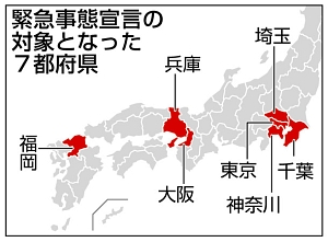 緊急事態宣言の区域追加検討へ　北海道・愛知・京都など
