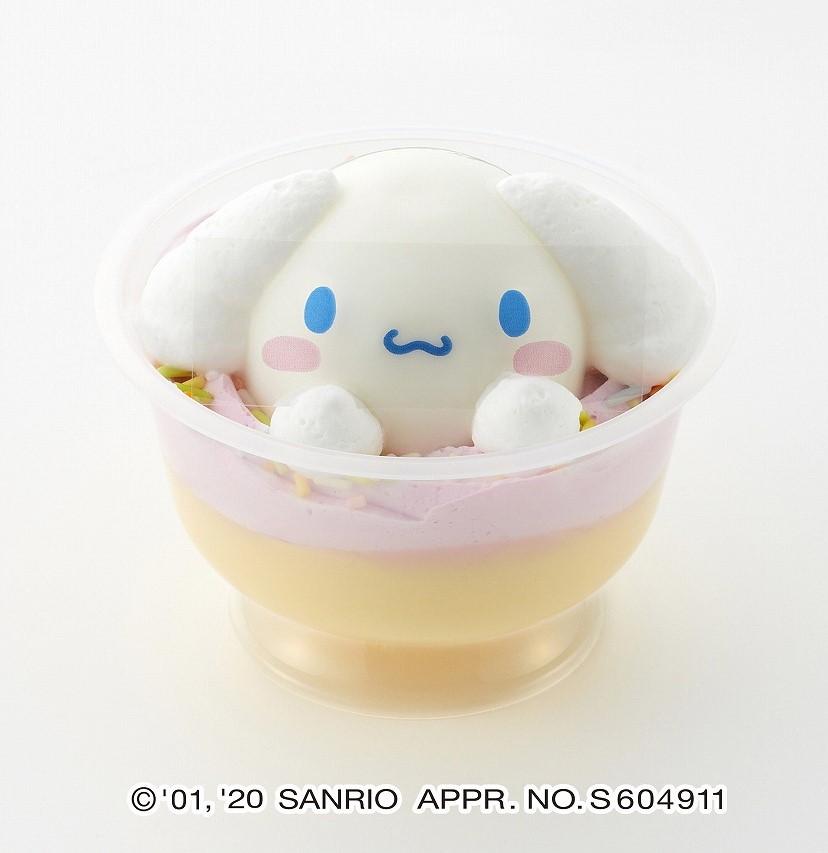 思わず笑顔になる。　ポムポムプリンとシナモロールのスイーツが癒しの極み