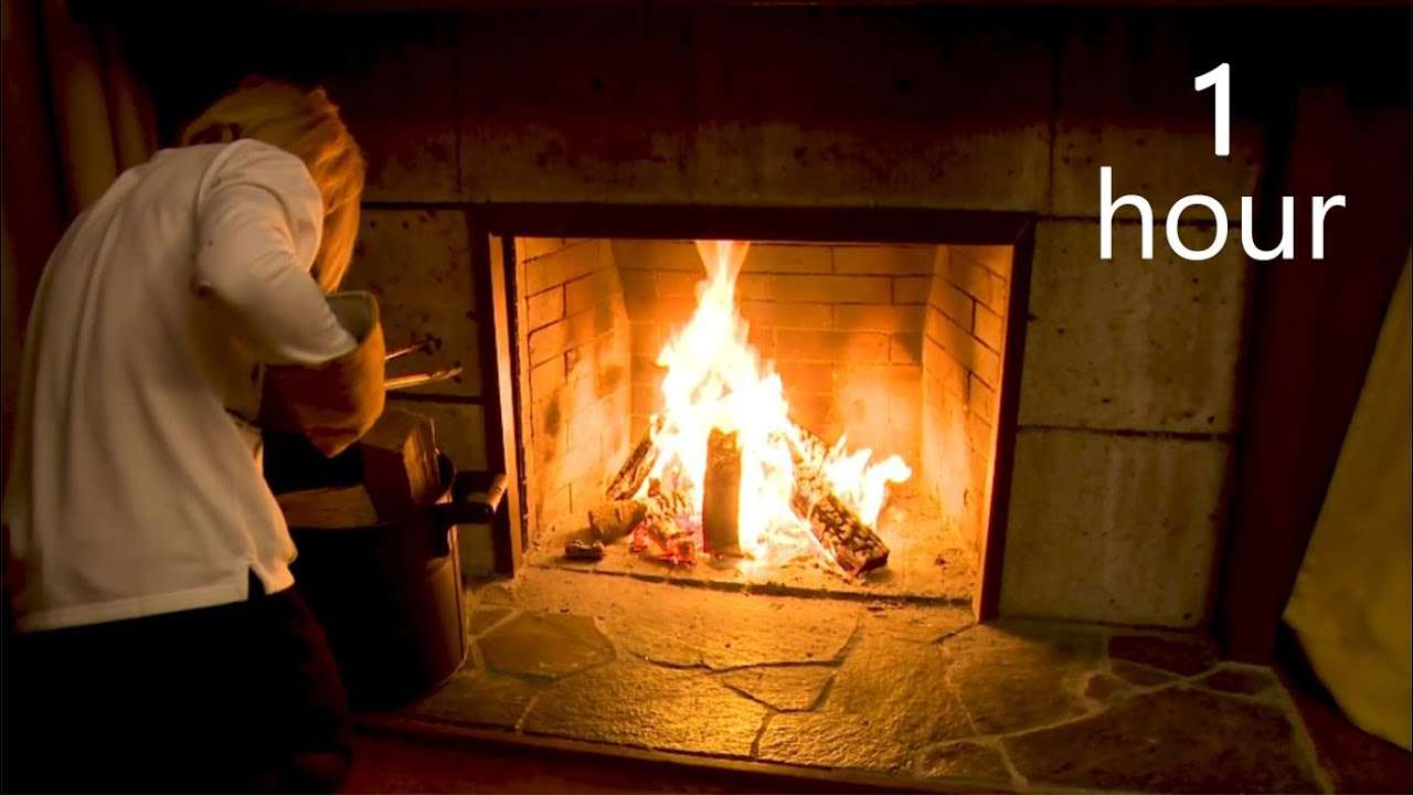 【鬼龍院】癒し＆安眠のための暖炉動画１時間 - YouTube