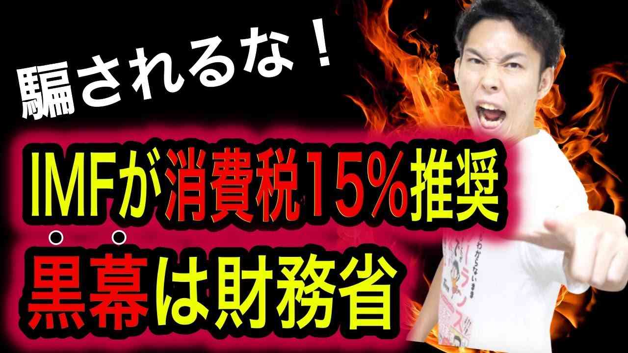 IMFが消費税15%への増税を提言！IMFは財務省の天下り先だから騙されちゃいけない！【税理士が解説】 - YouTube
