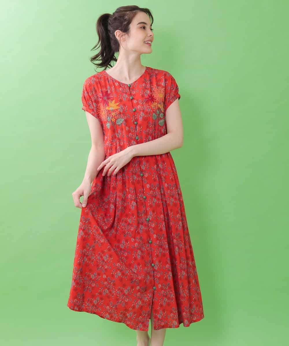 Jocomomola(ホコモモラ) | Collage フラワープリントワンピース｜イトキン オンラインストア