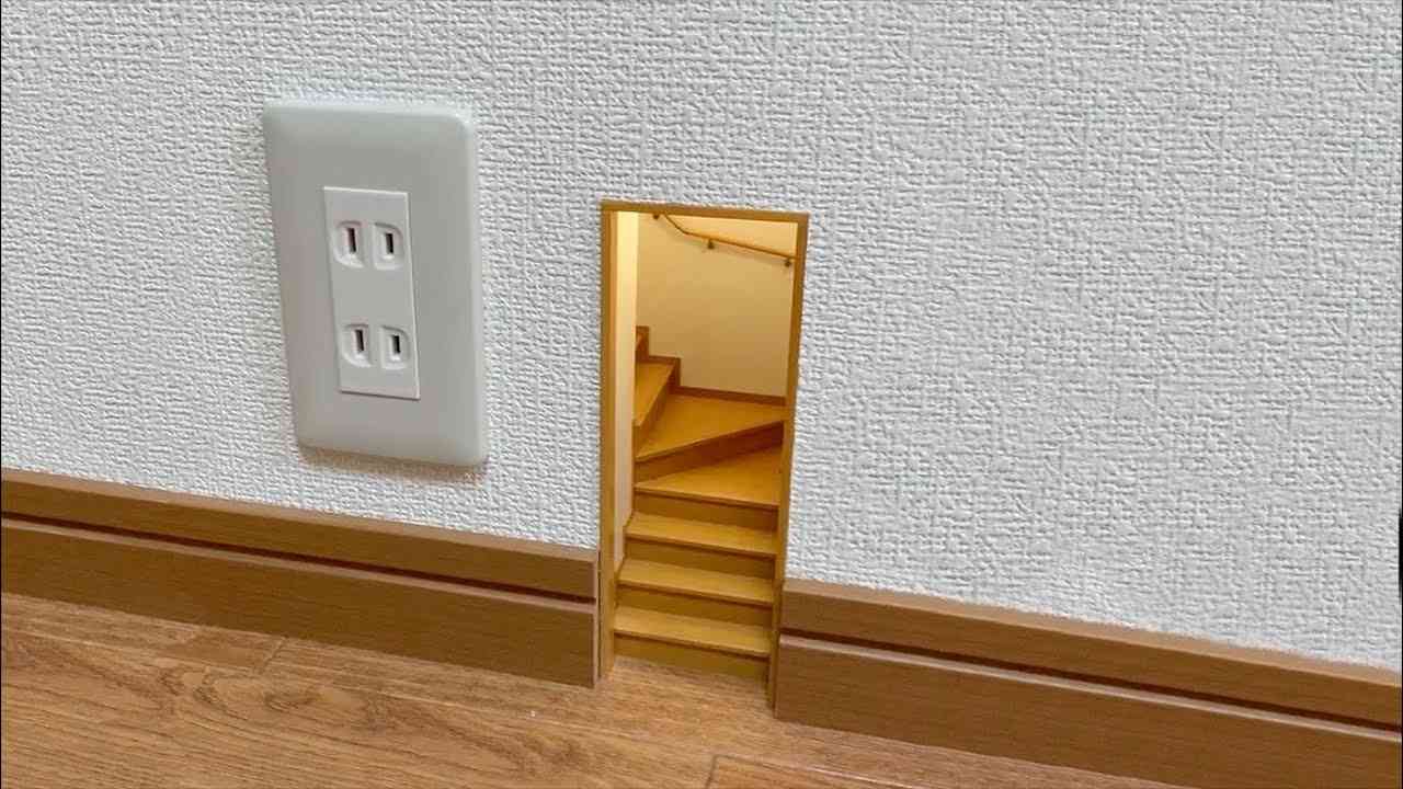 ミニチュア作品『こびとの階段』 - YouTube