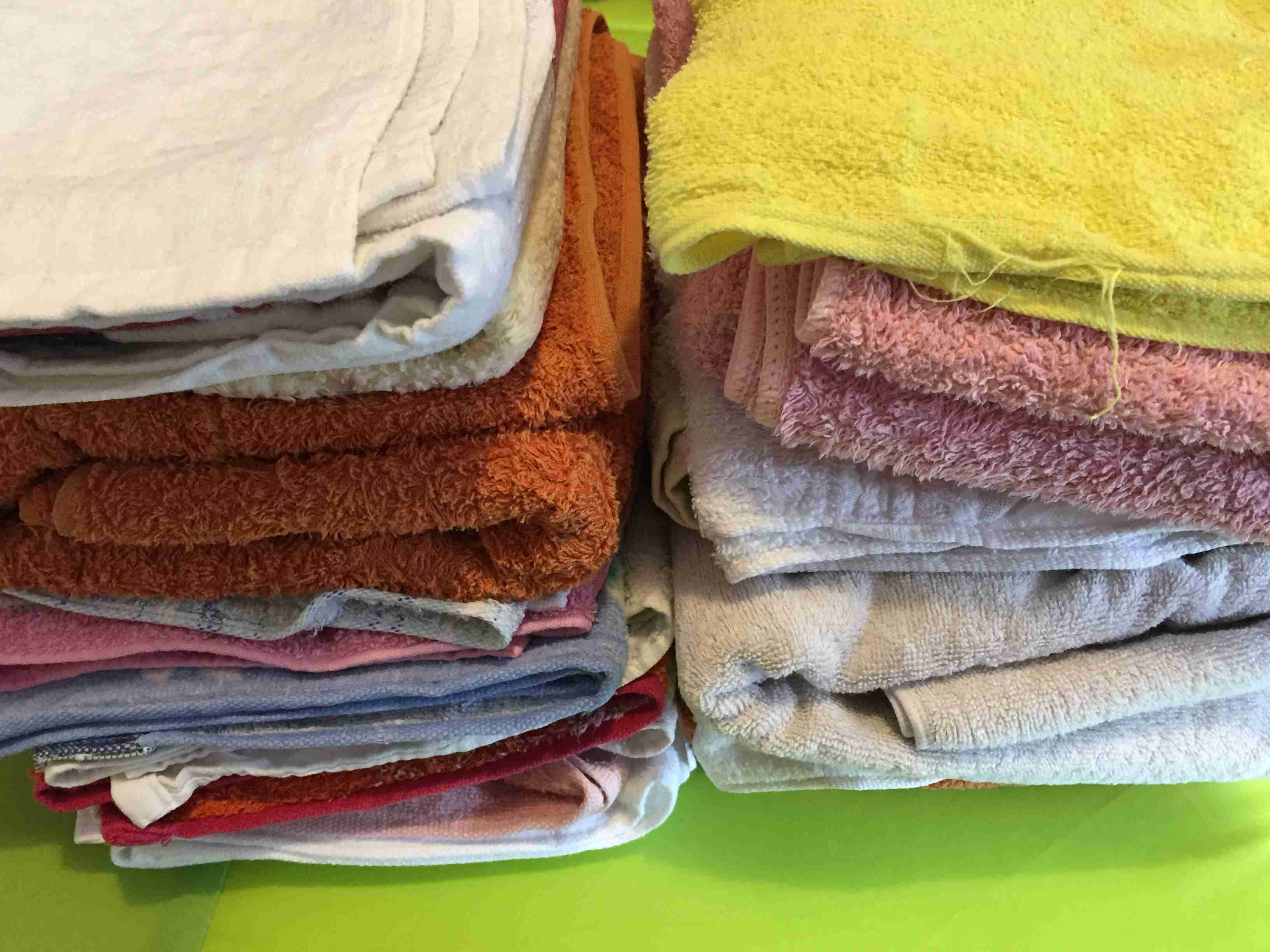 洗濯物がパキパキ