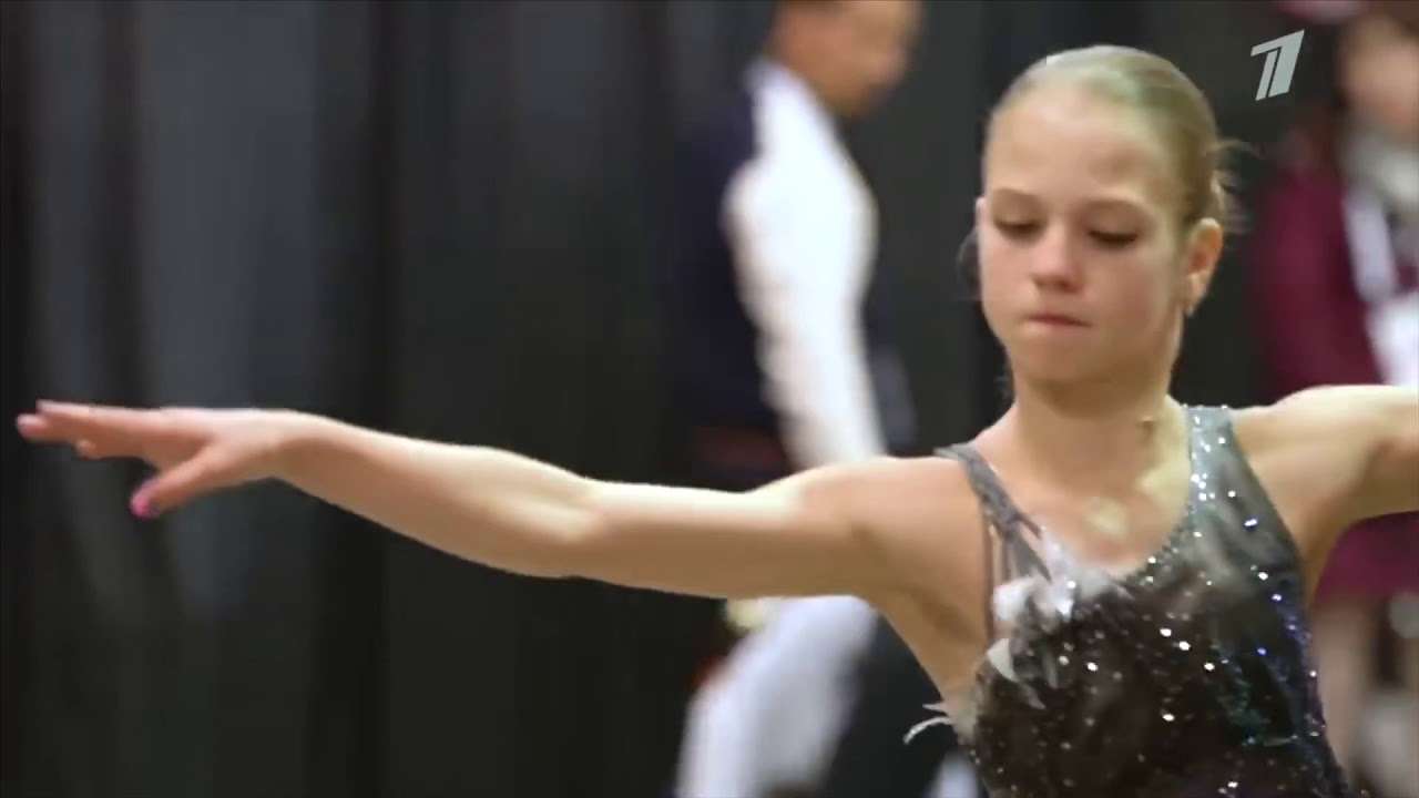 Alexandra Trusova with Sergey Dudakov - YouTube