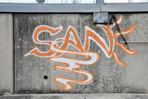 「太陽を見せたかった」　「SAN」と落書きした女を逮捕