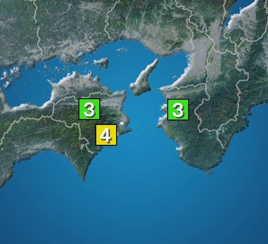 紀伊水道でM4.5の地震　徳島県で震度4　津波の心配なし（ウェザーニュース） - Yahoo!ニュース