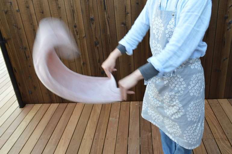 洗濯物がパキパキ