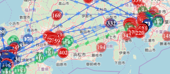 coromap - 新型コロナウイルスの事例マップ